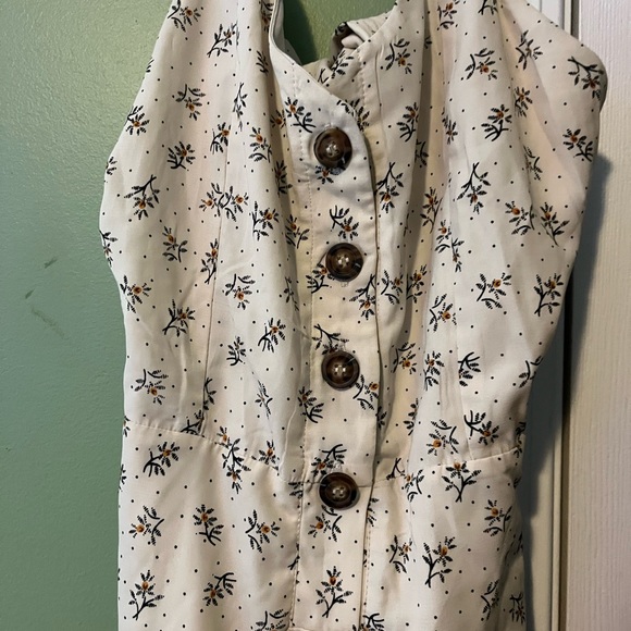 Flower jumpsuit with tie in the back - Picture 4 of 6